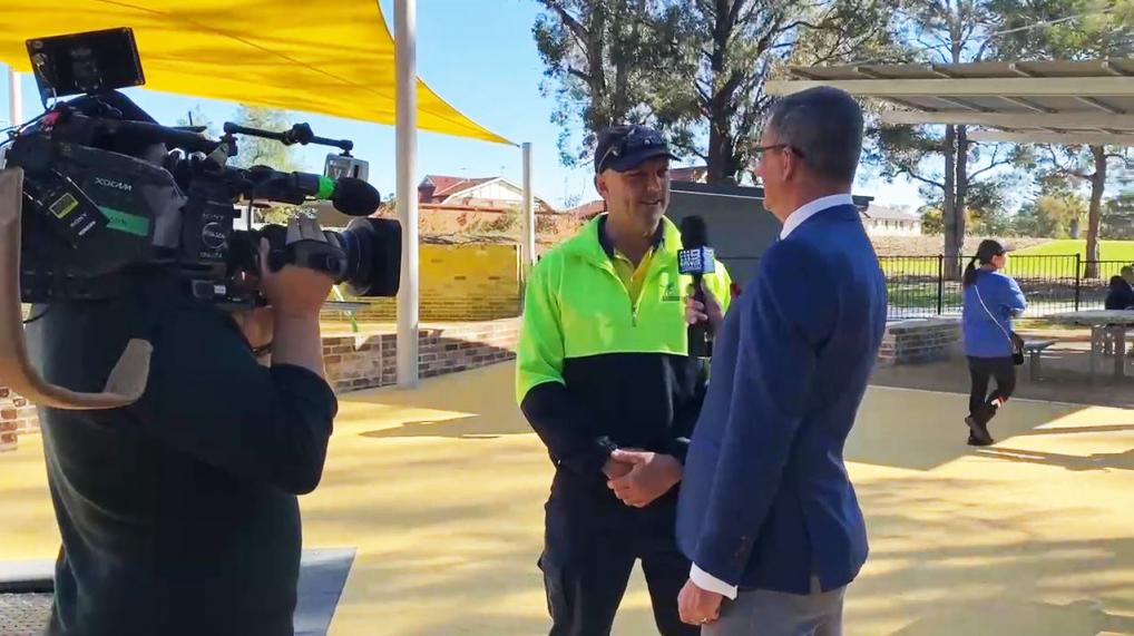 Glenn Simpson interviewed by Channel 9 news reporter, Mike Dalton