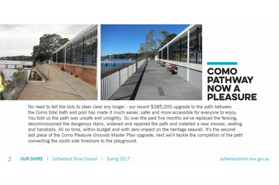 Safe, Accessible & Visually Stunning Upgrade to Como Pleasure Grounds