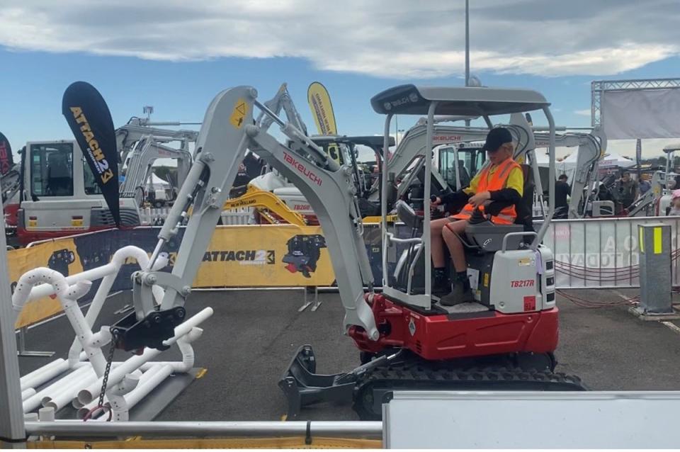 The Excavator Operator Challenge at the National Diesel Dirt and Turf Expo