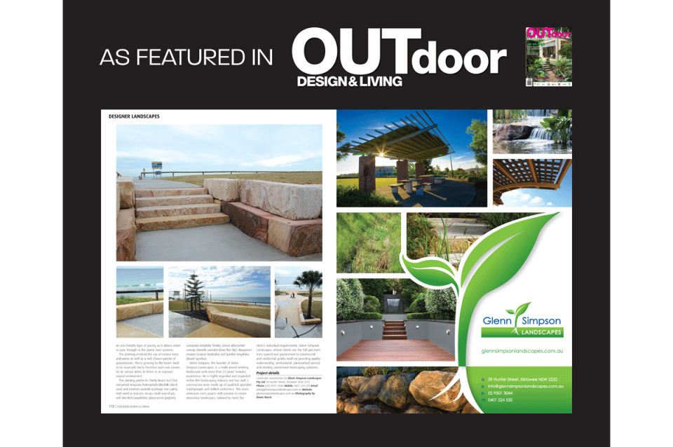 Featured in Outdoor Design & Living Magazine