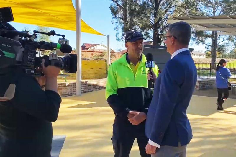 Glenn Simpson interviewed by Channel 9 news reporter, Mike Dalton