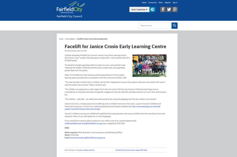 Fairfield City Council _ Press Release