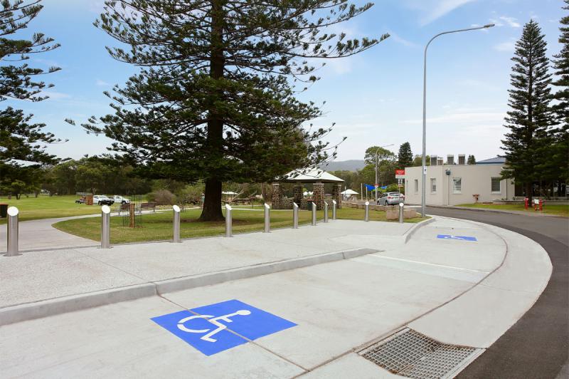 Stuart  Park - Accessible bus zone parking